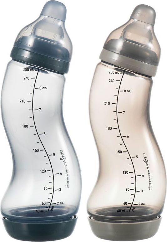 Sada 2 ks kojeneckých S-lahviček antikolik 250 ml Difrax Modrá/Stříbrná 2020 - obrázek 1