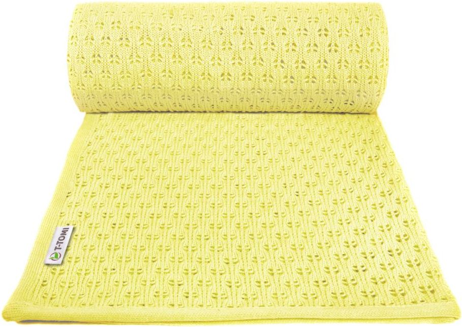 Dětská pletená deka T-Tomi Summer Yellow 2020 - obrázek 1