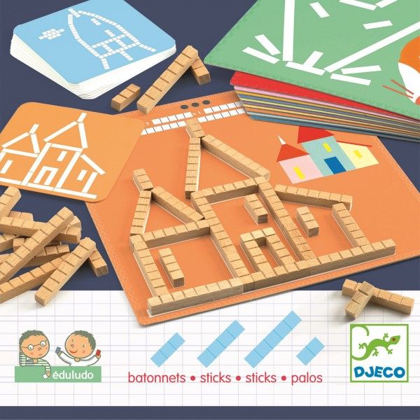 Djeco Eduludo Stavění z dřívek - obrázek 1