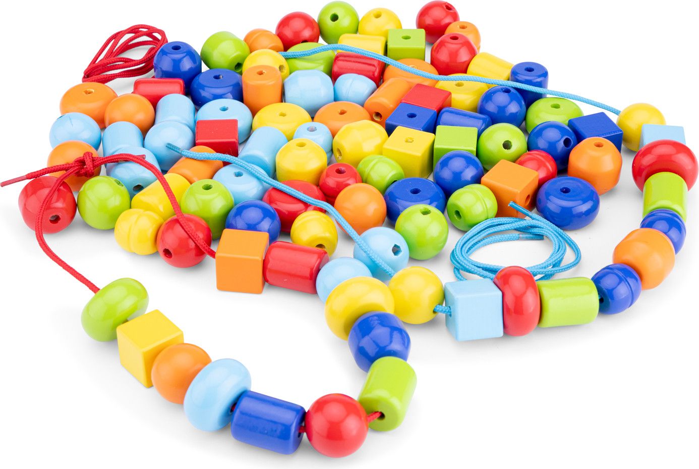 New Classic Toys Dřevěné korálky 100 kusů - obrázek 2