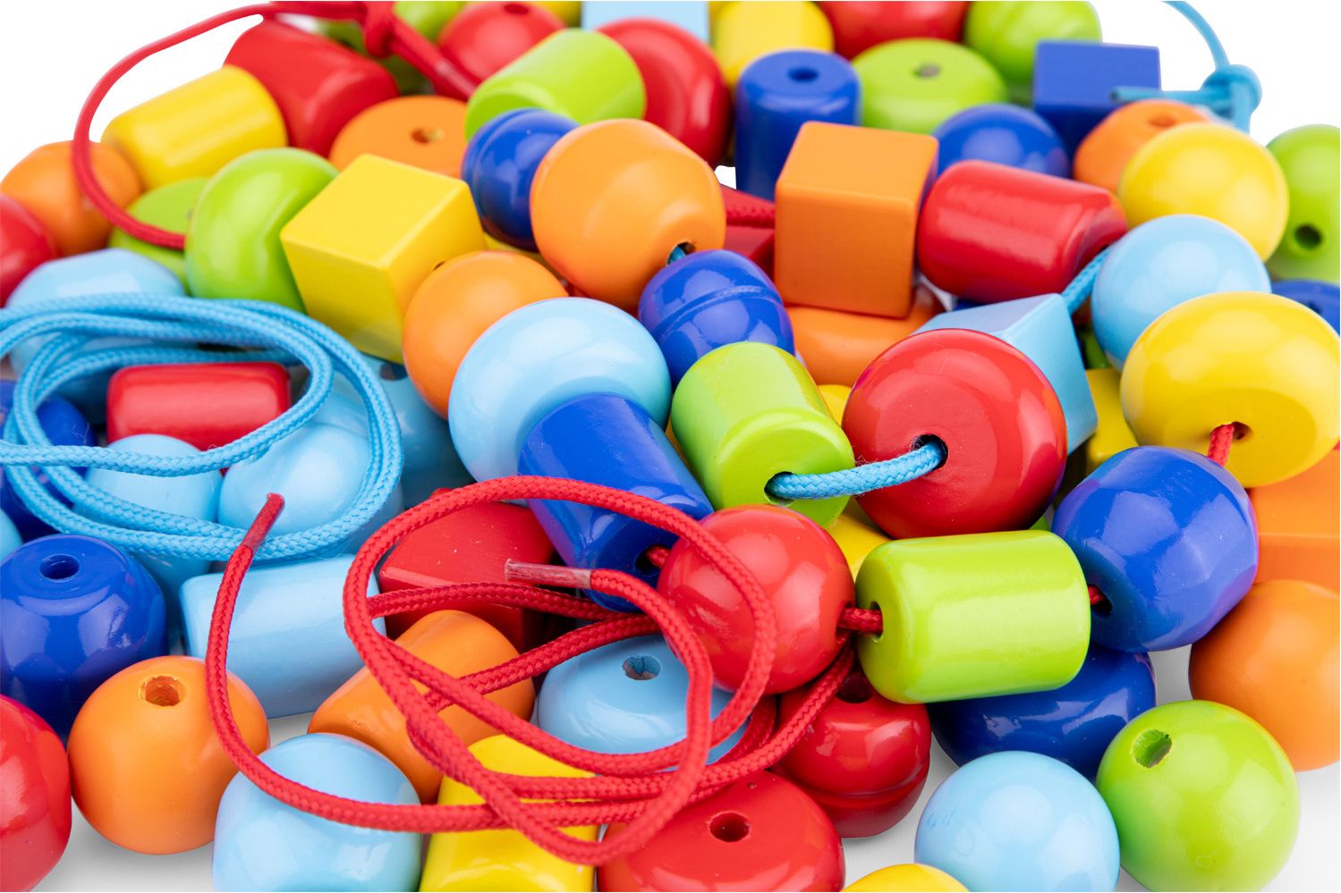 New Classic Toys Dřevěné korálky 100 kusů - obrázek 3