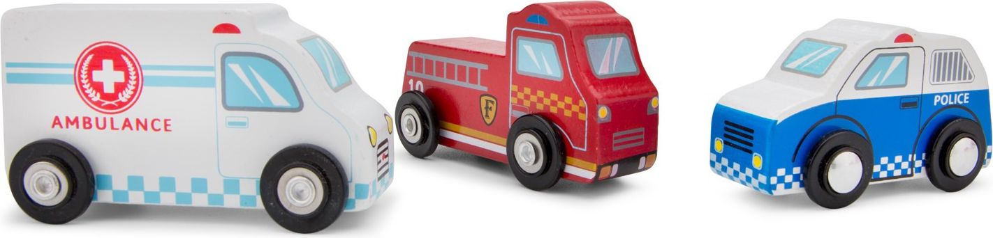 New Classic Toys Sada 3 dřevěných autíček - obrázek 2