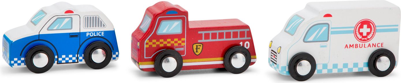 New Classic Toys Sada 3 dřevěných autíček - obrázek 3