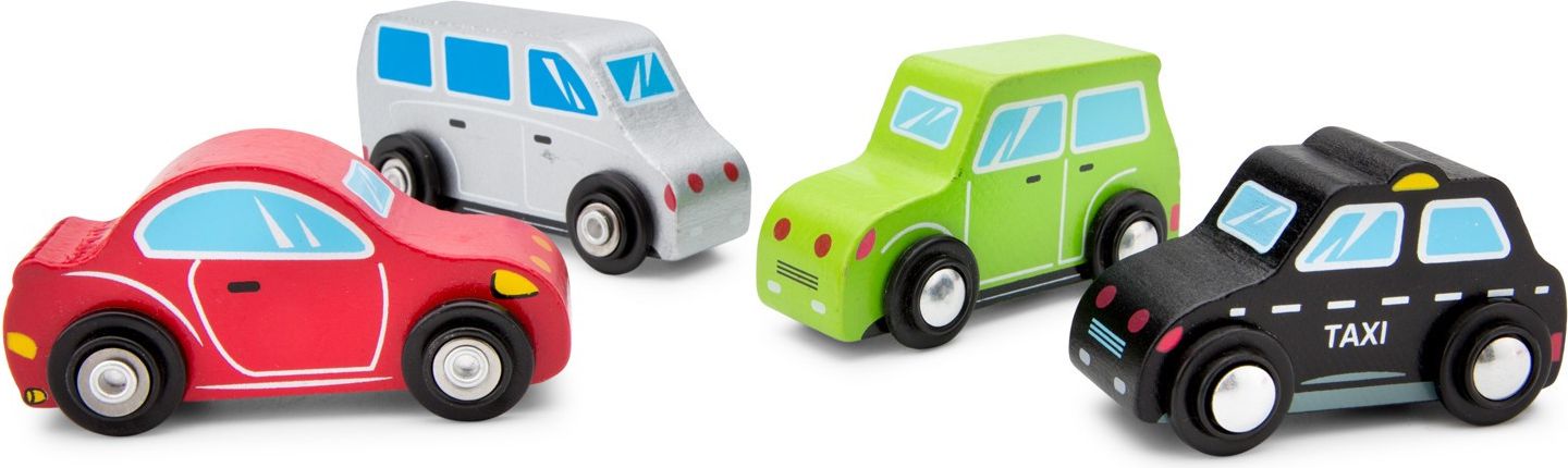 New Classic Toys Sada 4 dřevěných autíček - obrázek 2
