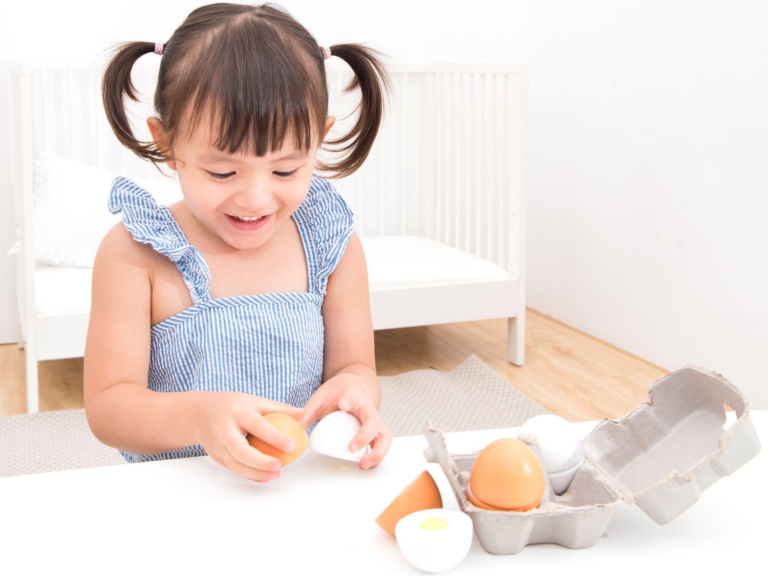 New Classic Toys Dřevěná vejce 4ks - obrázek 5