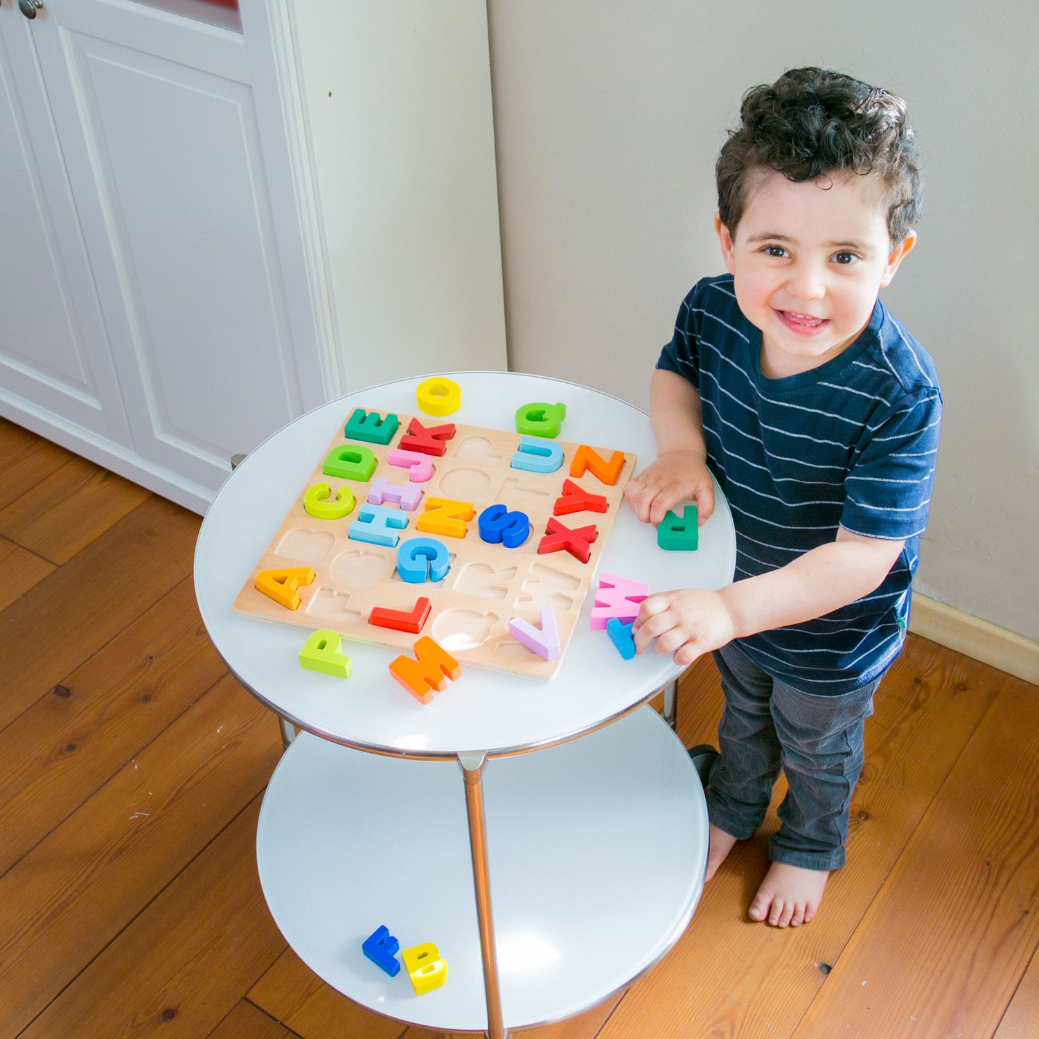 New Classic Toys Dřevěné vkládací puzzle abeceda - obrázek 5