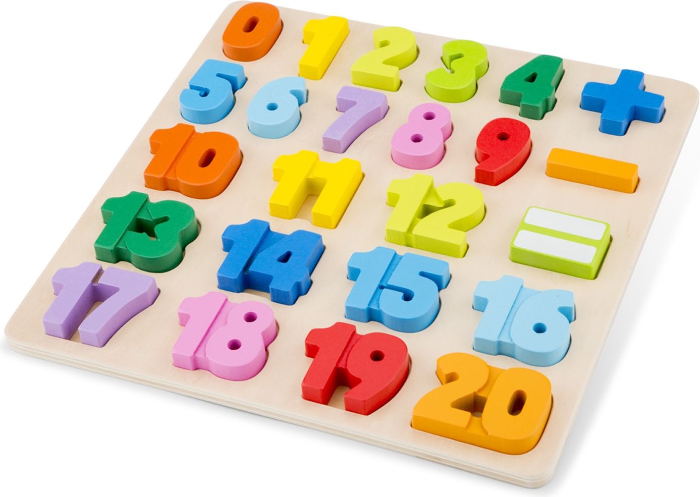 New Classic Toys Dřevěné vkládací puzzle čísla - obrázek 1