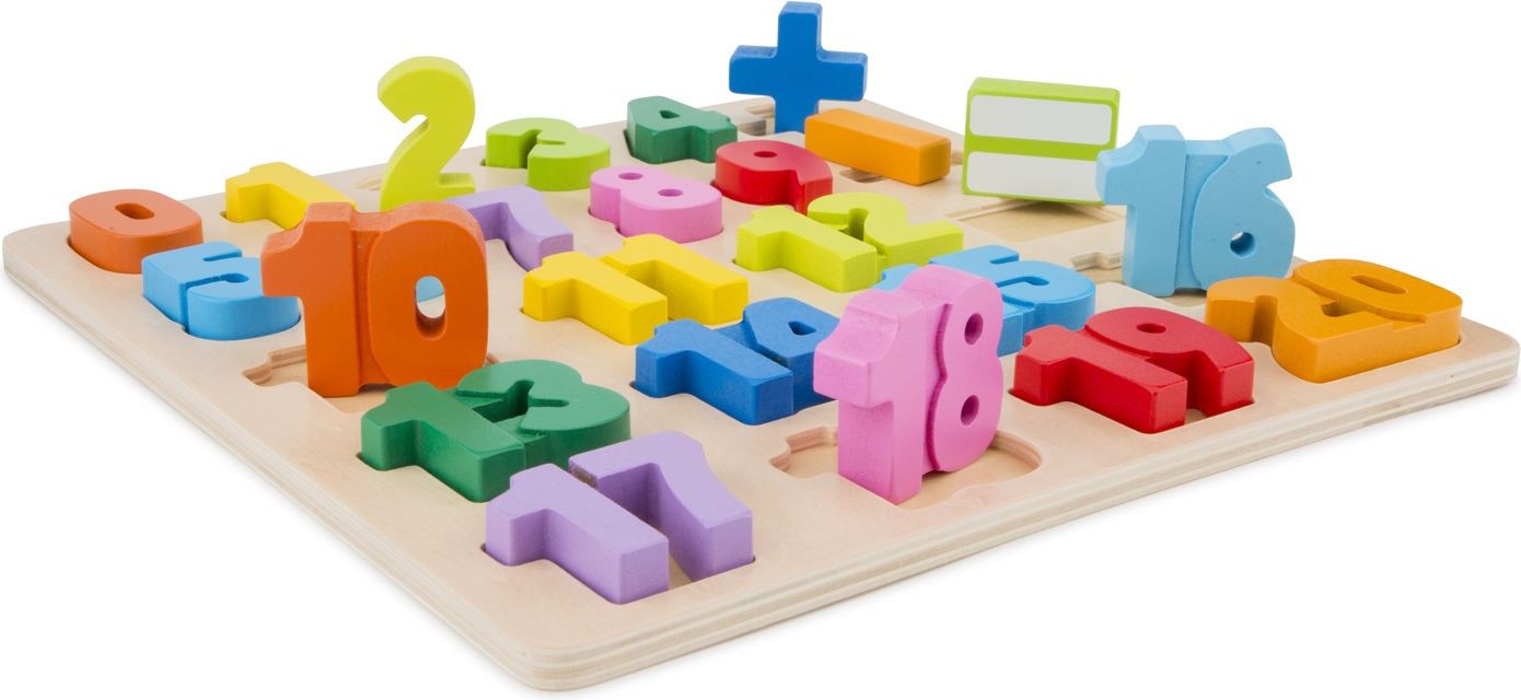 New Classic Toys Dřevěné vkládací puzzle čísla - obrázek 2