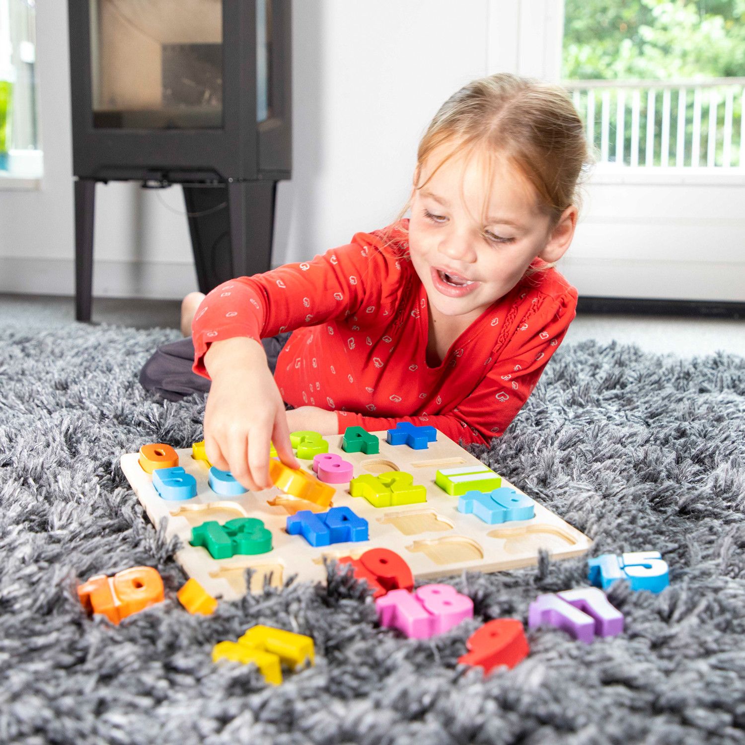 New Classic Toys Dřevěné vkládací puzzle čísla - obrázek 4
