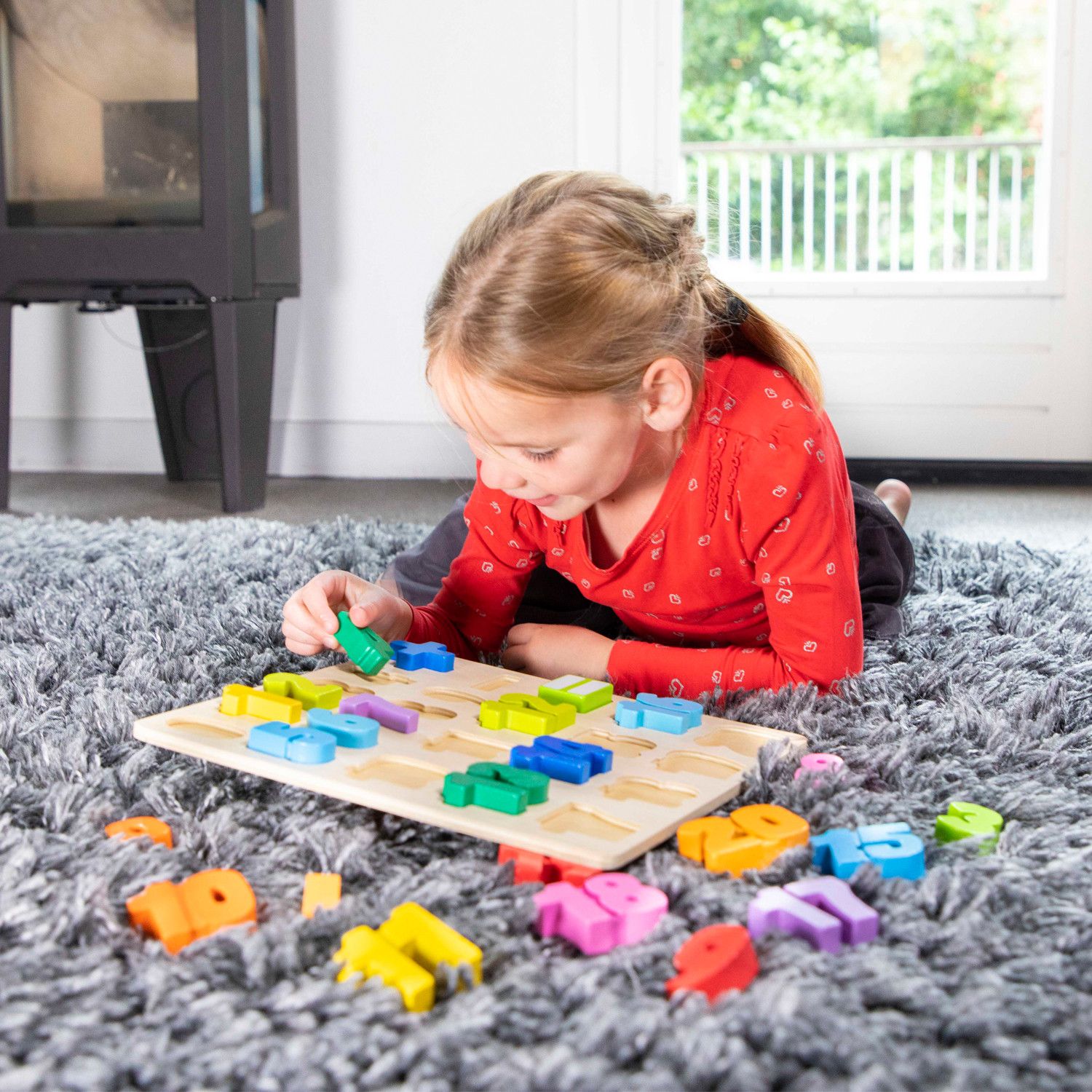 New Classic Toys Dřevěné vkládací puzzle čísla - obrázek 5