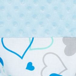 Lůžko/Hnízdečko pro miminko Minky s výbavou - SRDÍČKA modrá - NewBaby - obrázek 4
