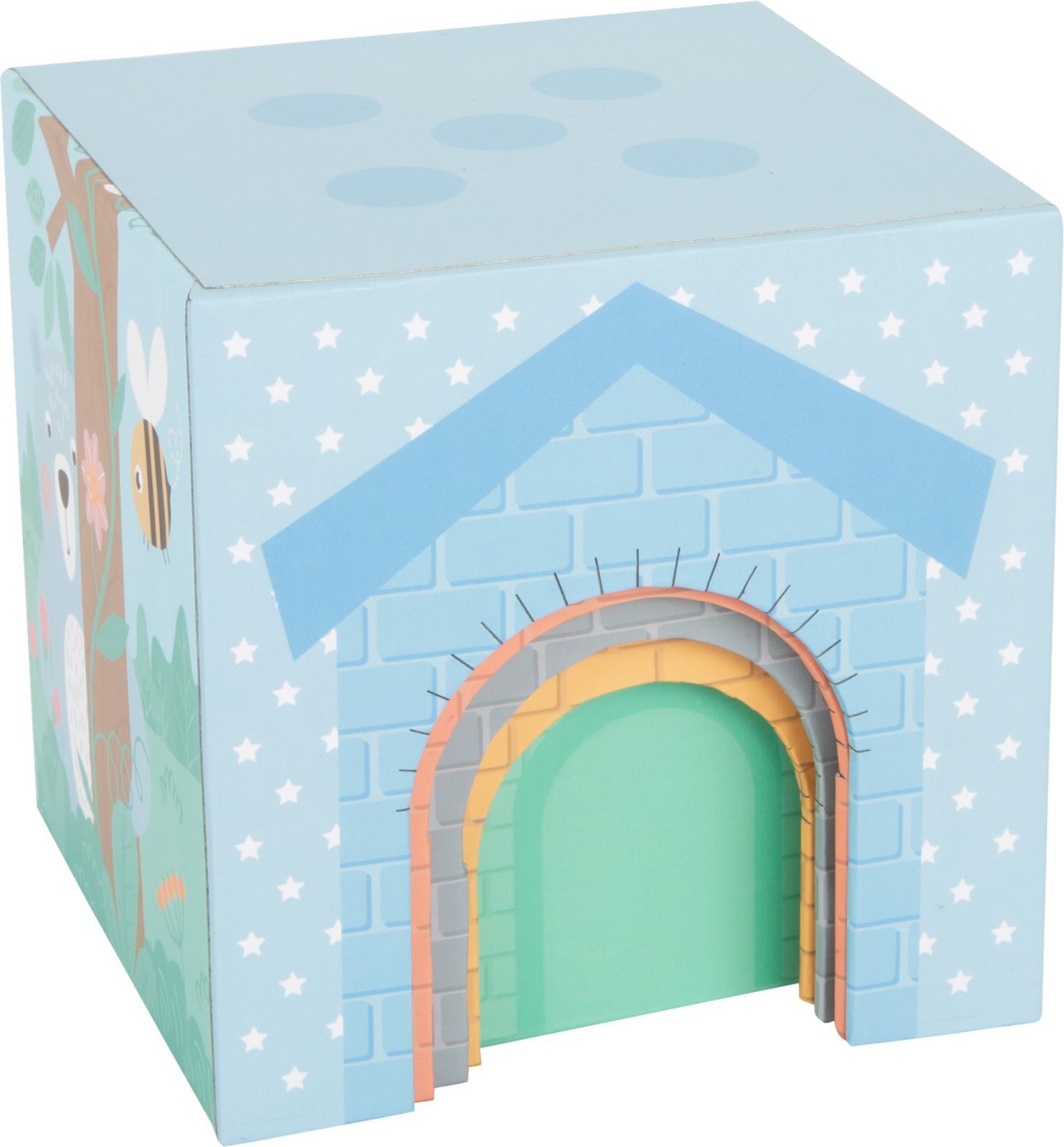 Small foot by Legler Small Foot Skládací věž pastelová se zvířátky - obrázek 6