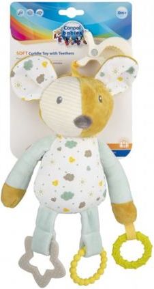 Canpol babies Hebký mazlíček na klipu s kousátky Mouse - obrázek 2