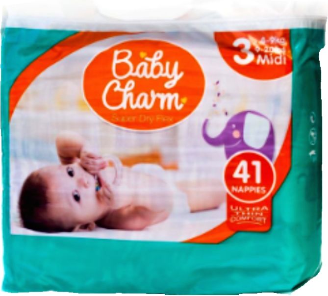 Baby Charm Super Dry Flex vel. 3 (4-9 kg) 41 ks - obrázek 1