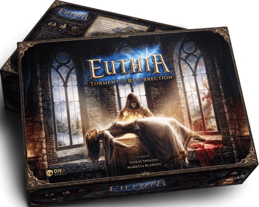 Diea Games Euthia: Torment of Resurrection - Kickstarter Core box miniature pledge CZ - obrázek 1