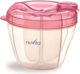 Nuvita Nádoba a dávkovač na sušené mléko, Pink