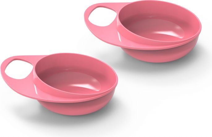 Nuvita Plastové misky 2ks, Pastel pink - obrázek 1