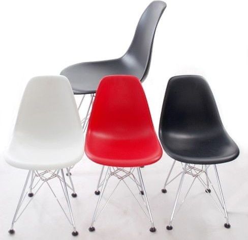 shumee Židle JuniorP016 červená, chrom. nohy - obrázek 1