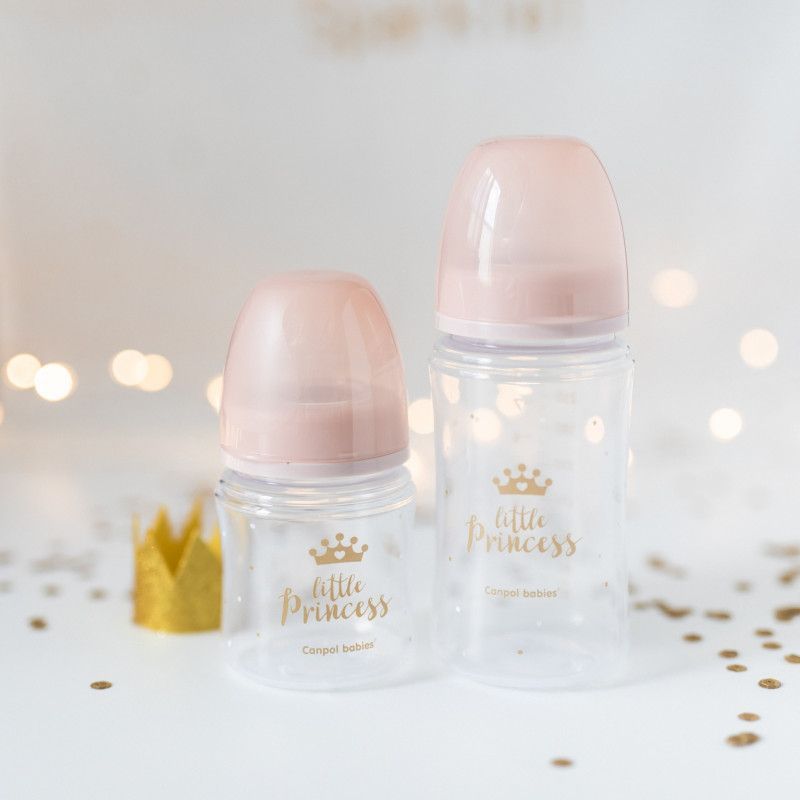 Lahev se širokým hrdlem 120 ml Canpol Royal Baby Pink 2020 - obrázek 2