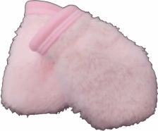 Rukavice kojenecké lama - BAVLNĚNÝ LEM růžové - vel.0-6měs. - obrázek 1