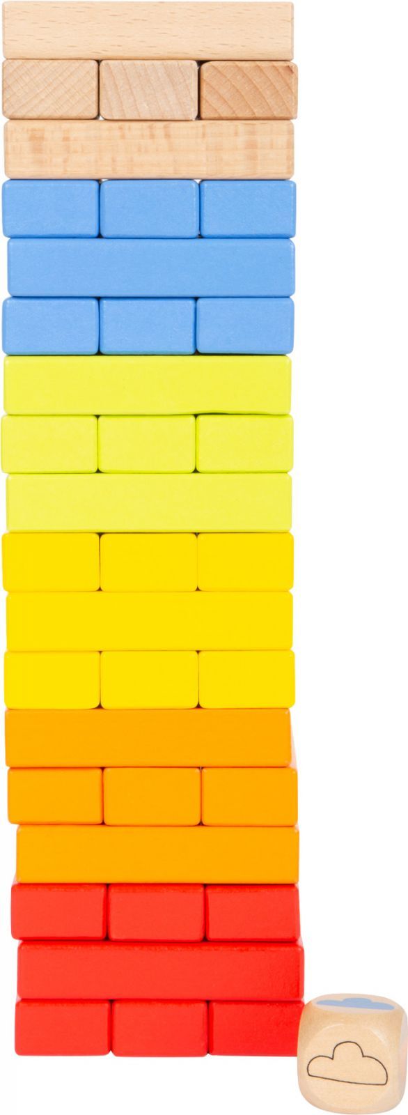 Small foot by Legler Small Foot Dřevěná Jenga duhová - obrázek 2