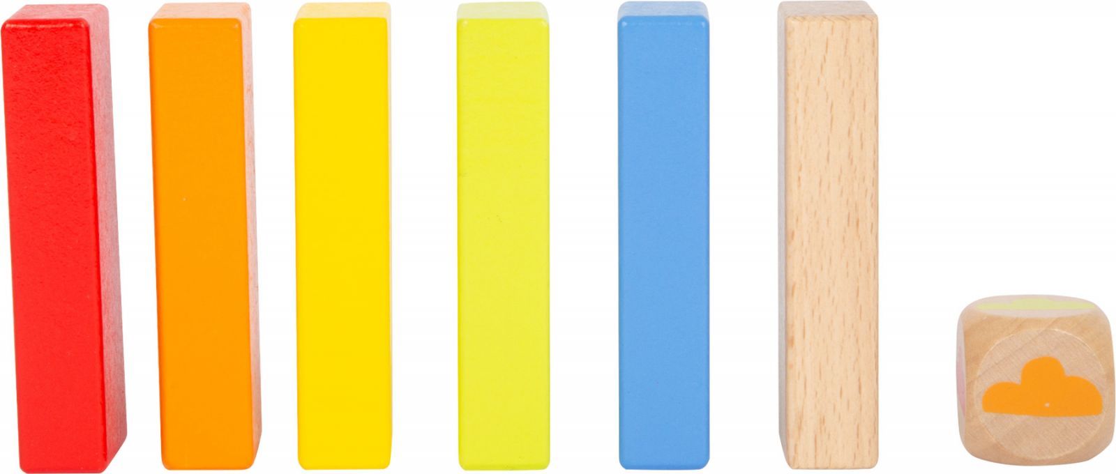 Small foot by Legler Small Foot Dřevěná Jenga duhová - obrázek 3