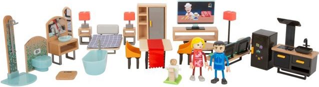 Nábytek pro panenky - Sada luxusního nábytku s panenkami (Legler) - obrázek 1