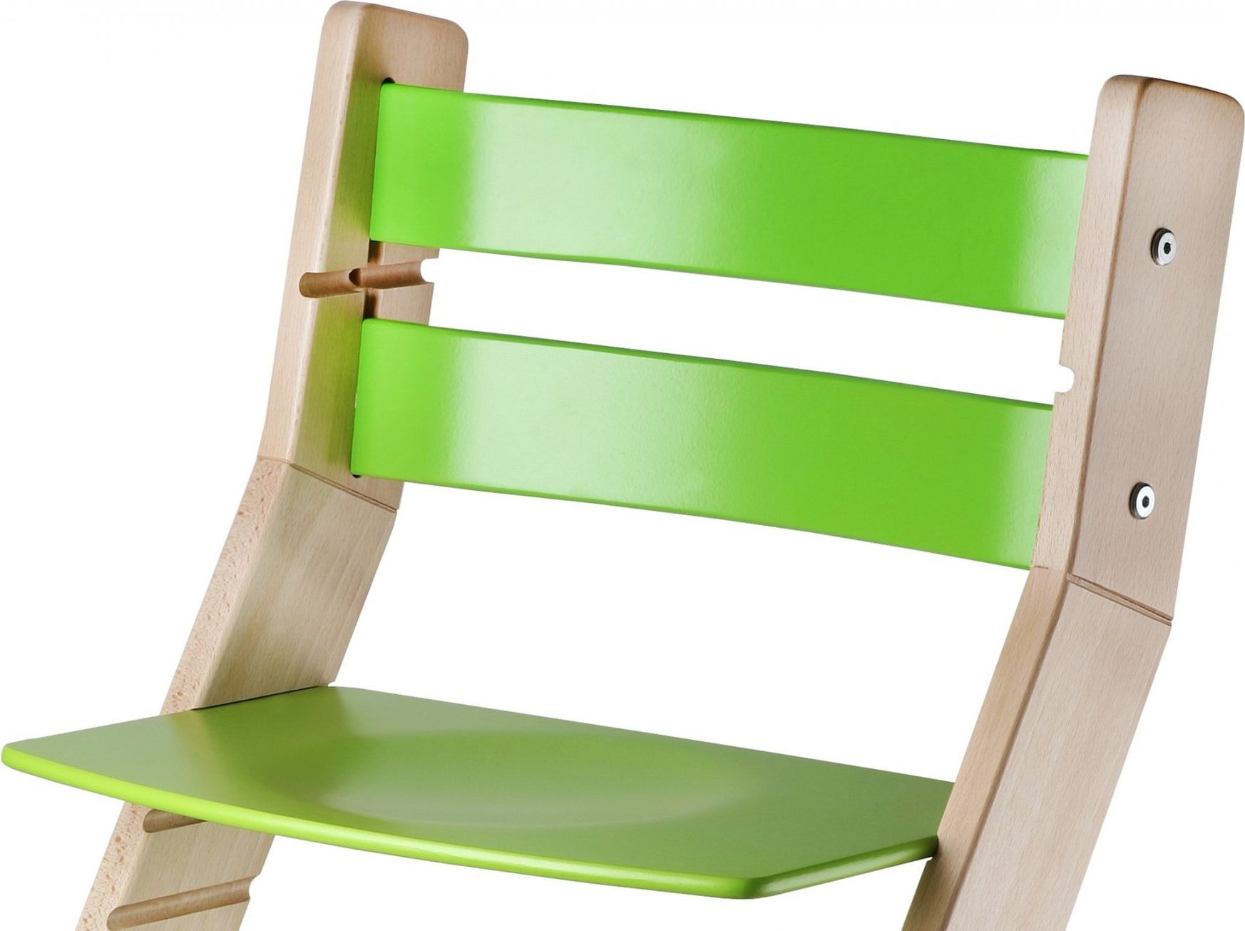 Wood Partner Rostoucí židle Sandy - natur lak / zelená - obrázek 1