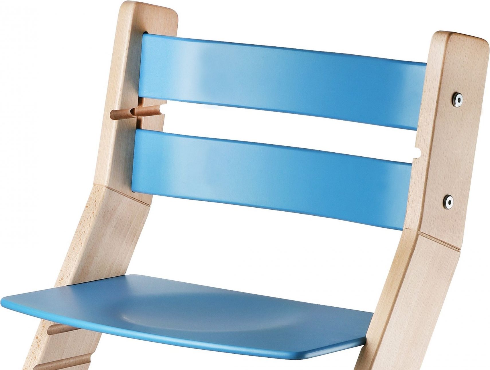 Wood Partner Rostoucí židle Sandy - natur lak / modrá - obrázek 1
