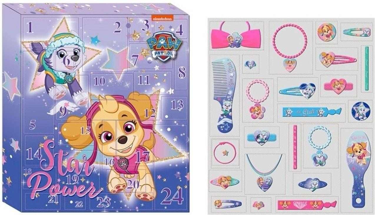 EUROSWAN Adventní kalendář Paw Patrol vlasové doplňky - obrázek 1