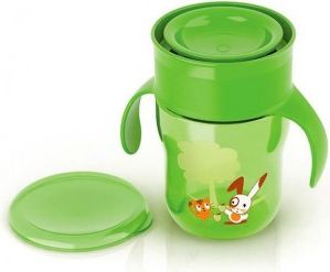Kouzelný hrneček Avent 360° - 260ml zelený, Zelená - obrázek 1