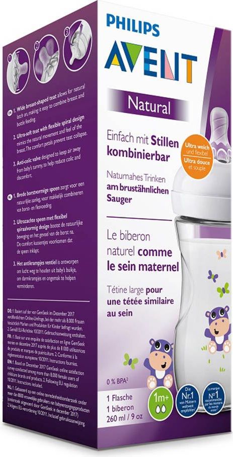 Avent Láhev Natural 260 ml 1 ks hroch - obrázek 3
