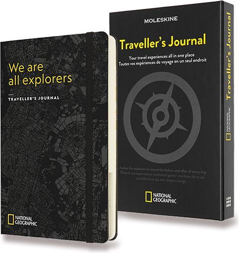 Moleskine Zápisník Passion Travel National Geographic L, černý A5 - obrázek 1
