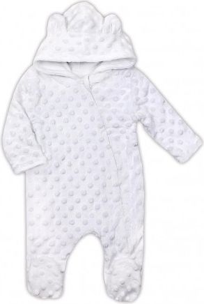 Zimní kojenecký overal z Minky Nicol Bubbles bílý, Bílá, 62 (3-6m) - obrázek 1