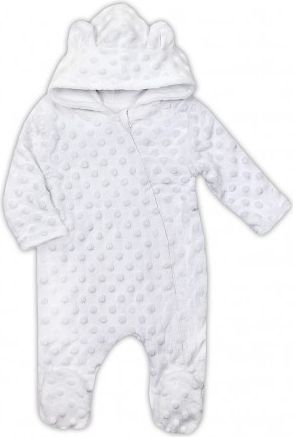 Zimní kojenecký overal z Minky Nicol Bubbles bílý, Bílá, 74 (6-9m) - obrázek 1