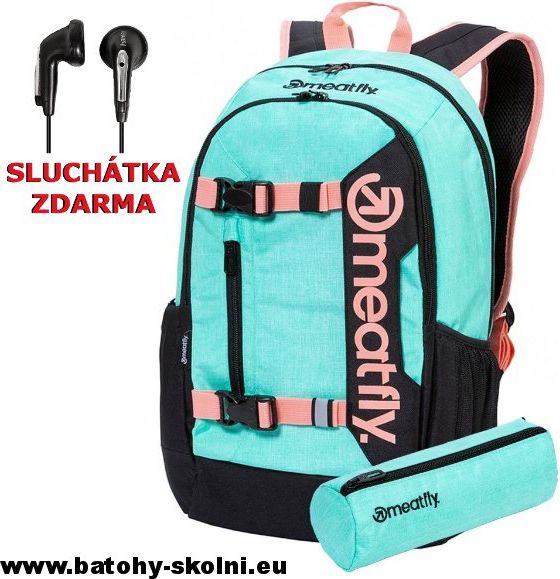Studentský batoh Meatfly Basejumper 6 Heather Mint - Doprava Zdarma - obrázek 1