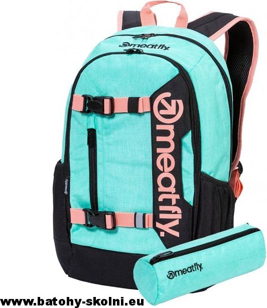 Studentský batoh Meatfly Basejumper 6 Heather Mint - Doprava Zdarma - obrázek 2