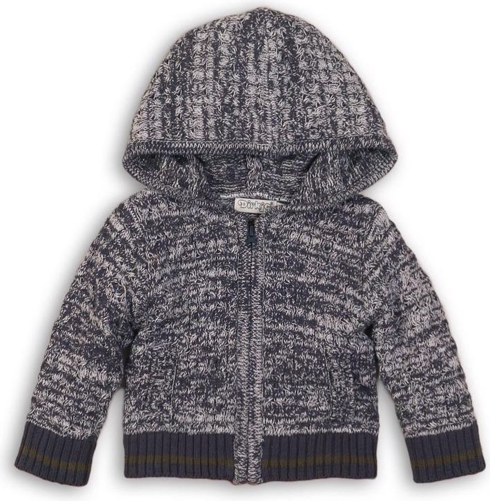 DIRKJE Mikina s kapucí B-SO BRIGHT GO GET THEM TIGER 68 Navy - obrázek 4