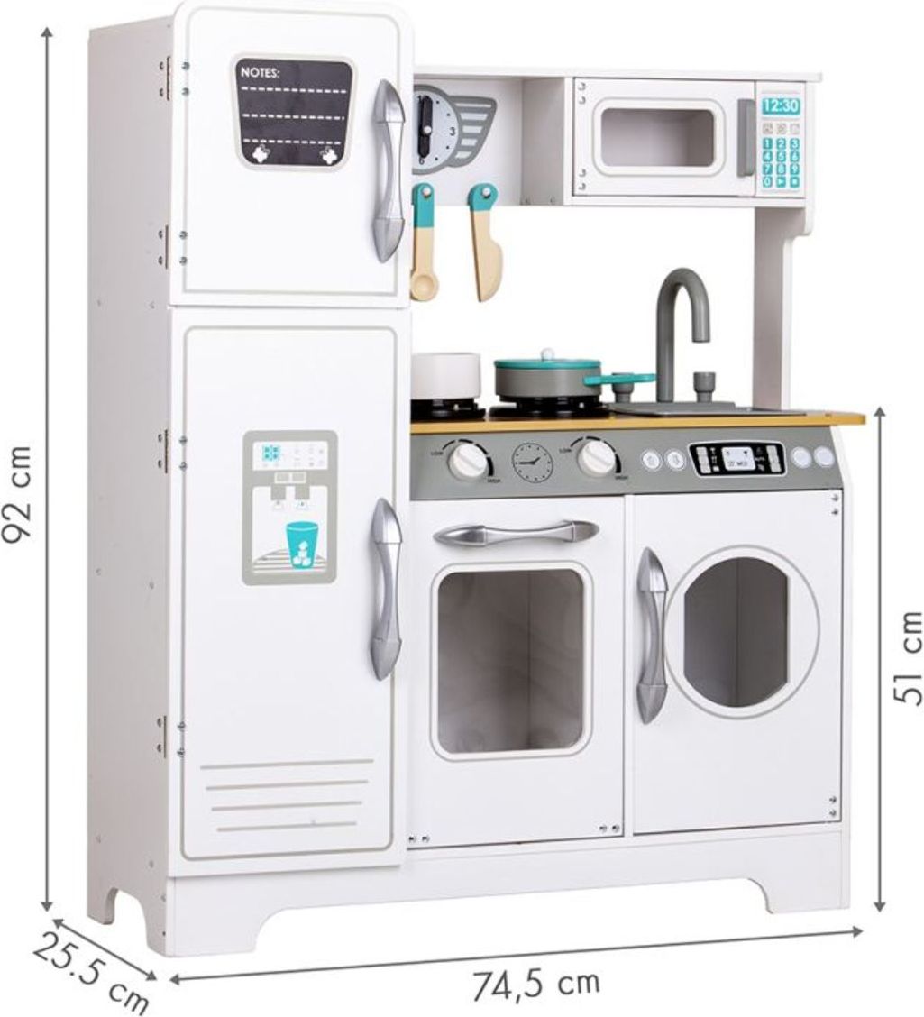 EcoToys kuchyňka 7258A 30617-0 šedá bílá - obrázek 5