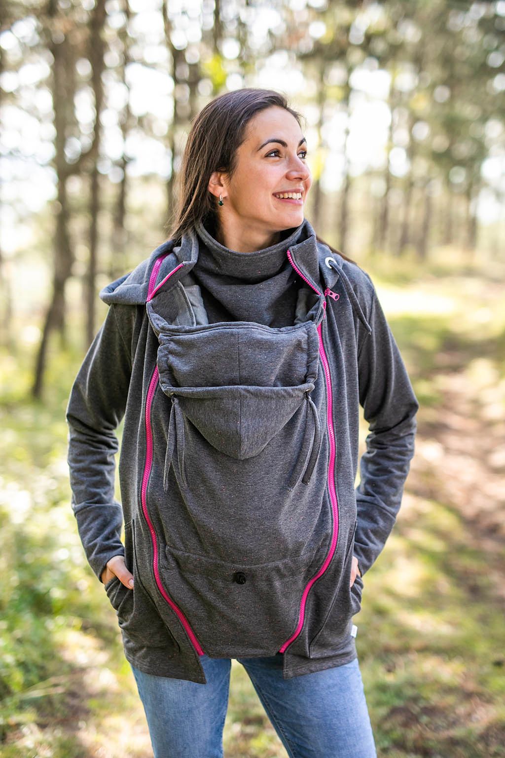 Tepláková mikina Be Lenka - Dark Grey Provedení: Nosící mikina s teplákovou vsádkou 3 v 1, Velikost: S - obrázek 5