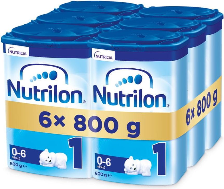 Nutrilon 1 počáteční kojenecké mléko 6x 800g, 0+ - obrázek 1