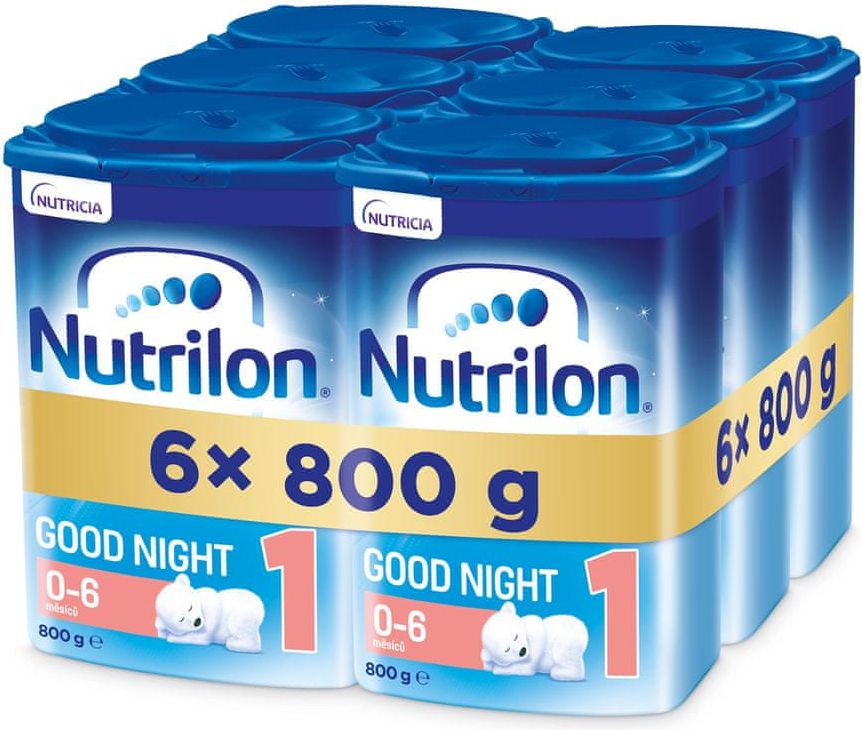 Nutrilon 1 Good Sleep počáteční kojenecké mléko 6x 800 g, 0+ - obrázek 1