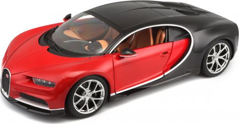 BUGATTI CHIRON 1:18 červeno-černé - obrázek 1