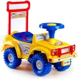 Odrážedlo auto Yupee žluté 53,5x48,3x26cm v krabici od 12 do 35 měsíců - obrázek 1