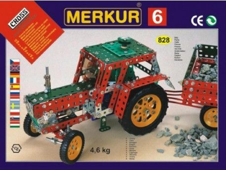 Stavebnice MERKUR 6 100 modelů 940ks 4 vrstvy v krabici 54x36x6cm - obrázek 1