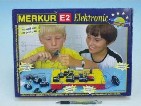 Stavebnice MERKUR E2 elektronic v krabici - obrázek 1