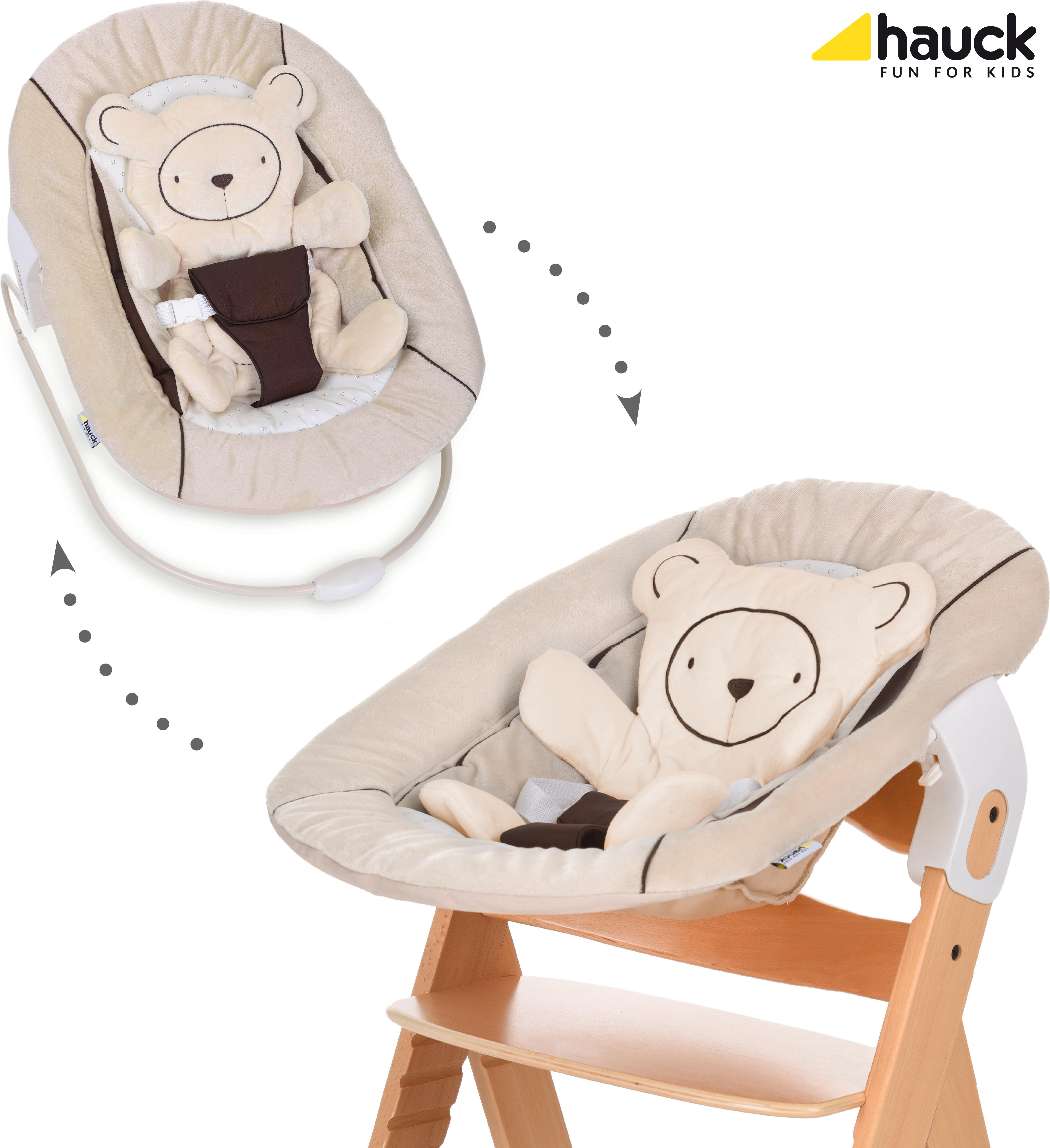 HAUCK Lehátko 2in1 Alpha Bouncer - Hearts beige - obrázek 1