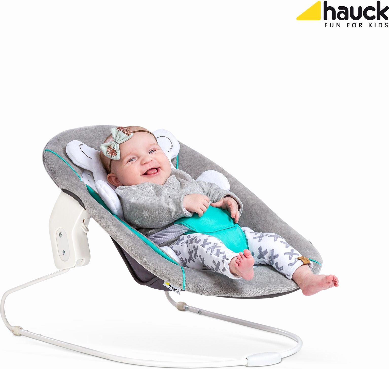 HAUCK Lehátko 2in1 Alpha Bouncer - Hearts beige - obrázek 2