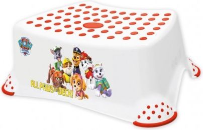Stolička, schůdek s protiskluzovou funkcí - Paw Patrol - bílá