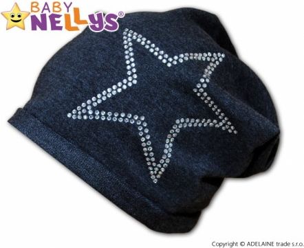 Bavlněná čepička Baby Nellys ® - Hvězdička - obrázek 1